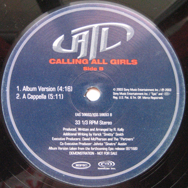 ATL (3) : Calling All Girls (12", Promo)