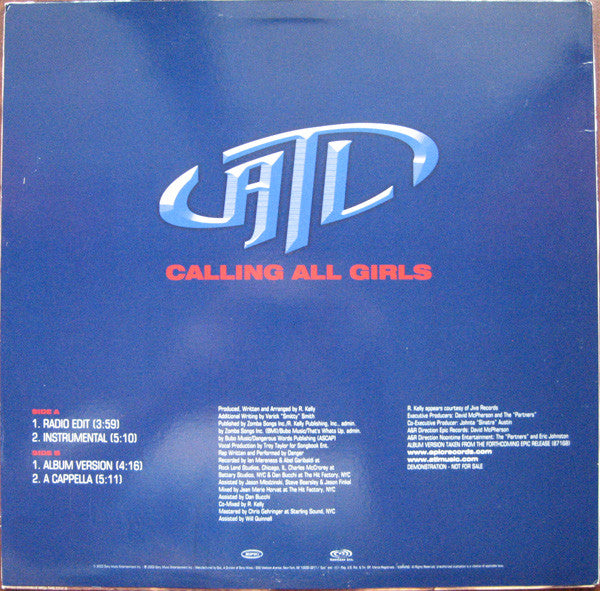 ATL (3) : Calling All Girls (12", Promo)