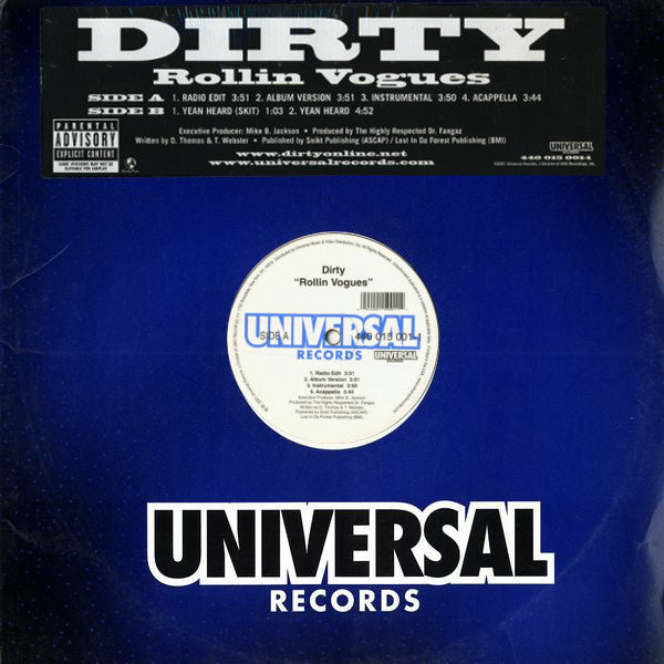 Dirty (4) : Rollin Vogues (12")