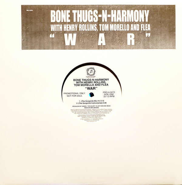 Bone Thugs-N-Harmony With Henry Rollins, Tom Morello And Flea : War (12", Promo)