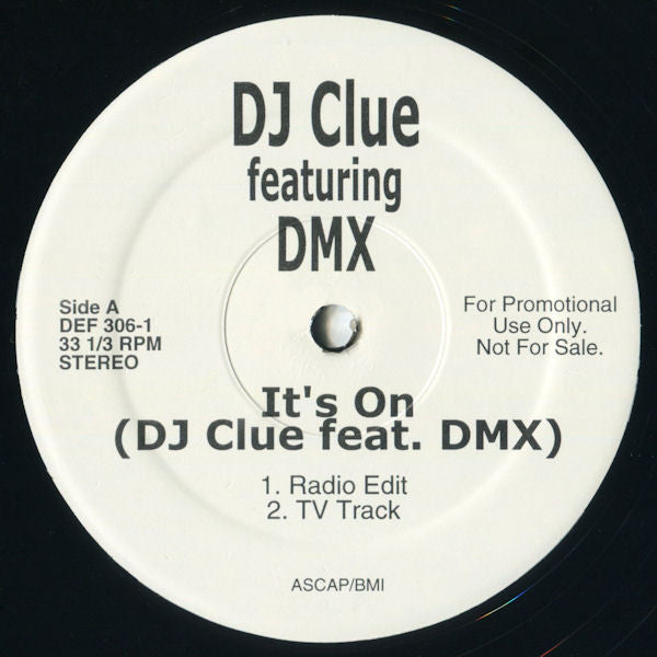 DJ Clue feat. DMX : It's On (12", Single, Promo)