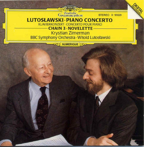 Witold Lutoslawski â€?Krystian Zimerman, BBC Symphony Orchestra, Witold Lutoslawski : Piano Concerto â€?Chain 3 â€?Novelette (CD, Album, Club)