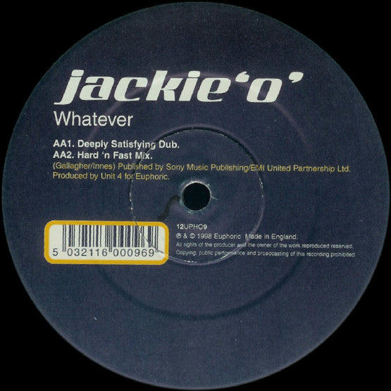 Jackie 'O' : Whatever (12")