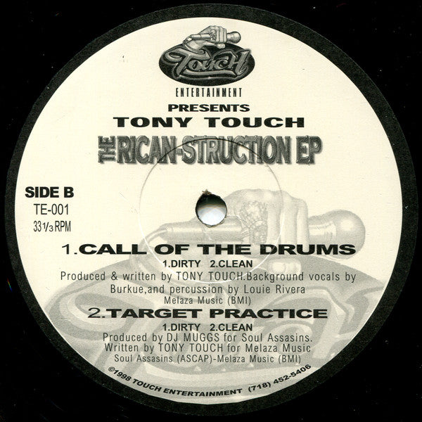 Tony Touch : The Rican-Struction EP (12", EP)
