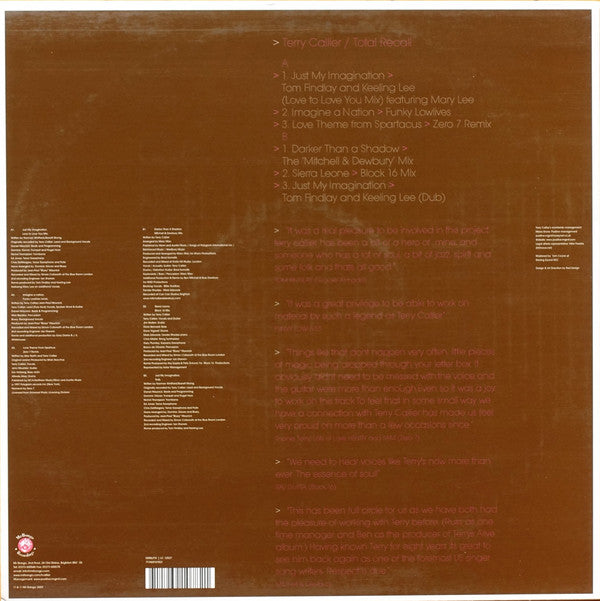 Terry Callier : Total Recall (LP, Comp)