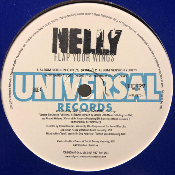 Nelly : Flap Your Wings (12", Promo)