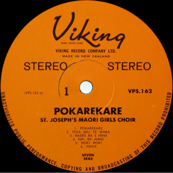 St. Joseph's Maori Girls College Choir : Pokarekare (LP, Album)