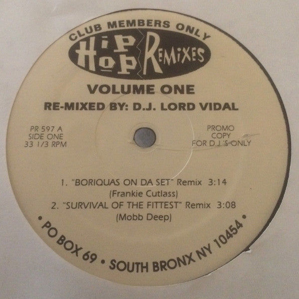 Various : Hip-Hop Remixes Volume One (12", Unofficial)