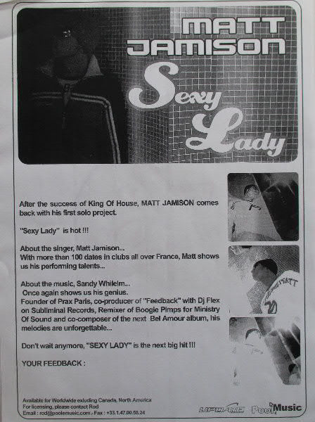 Matt Jamison : Sexy Lady (12")