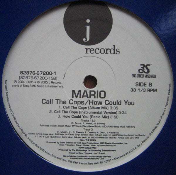 Mario : Couldn't Say No / Call The Cops / How Could You (12")
