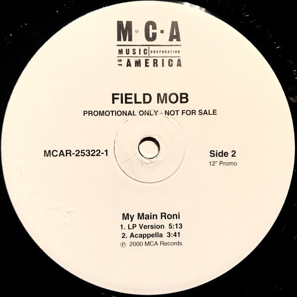 Field Mob : My Main Roni (12", Single, Promo)