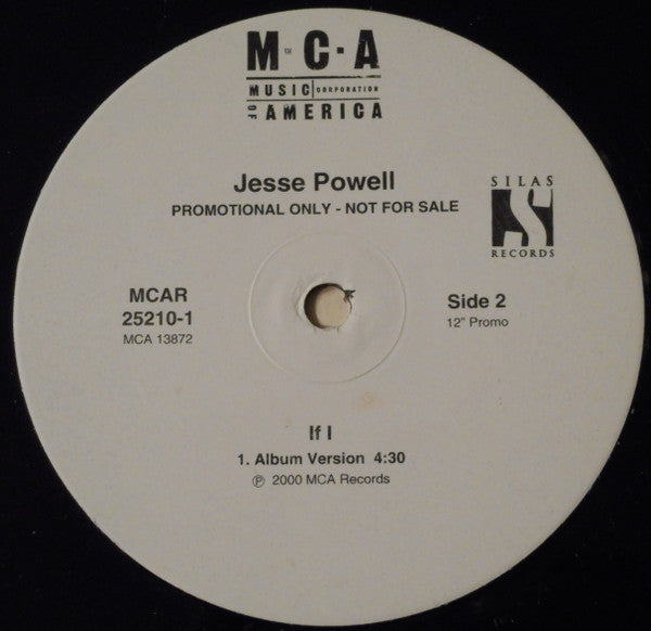 Jesse Powell : If I (12", Promo)