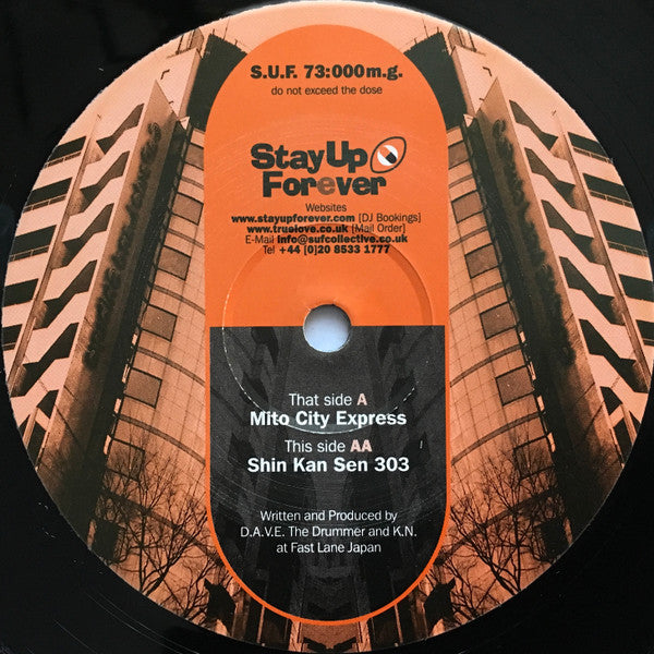 D.A.V.E. The Drummer & KN : Mito City Express / Shin Kan Sen 303 (12")