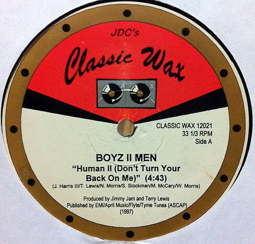 Boyz II Men / Debelah Morgan : Human II (Don't Turn Your Back On Me) / I Love You (12", Unofficial)