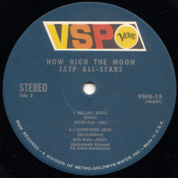 Jazz At The Philharmonic : How High The Moon (LP, Comp)