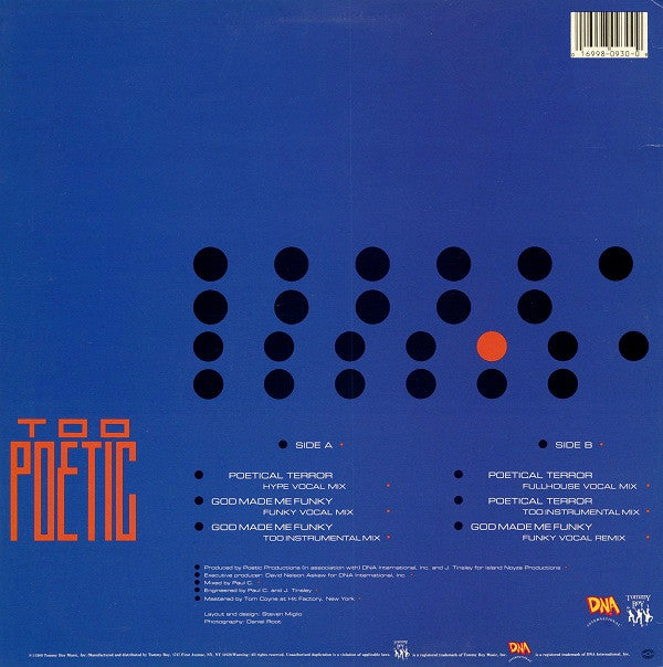Too Poetic : Poetical Terror / God Made Me Funky (12")