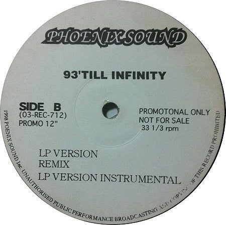 Various : World's Famous/ Firm Biz/ 93 'Til Infinity (12", Comp, Promo, Unofficial)