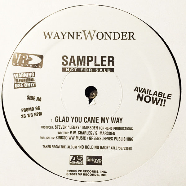 Wayne Wonder : Sampler (12")