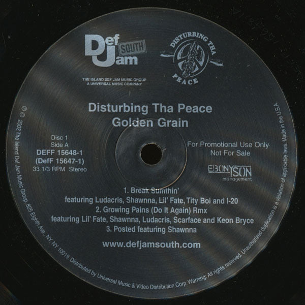 Disturbing Tha Peace : Golden Grain (2xVinyl, Comp, Promo)