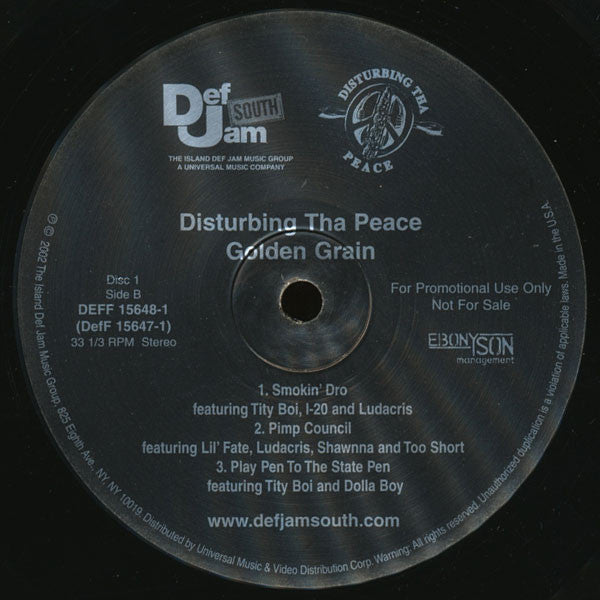 Disturbing Tha Peace : Golden Grain (2xVinyl, Comp, Promo)