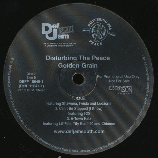 Disturbing Tha Peace : Golden Grain (2xVinyl, Comp, Promo)