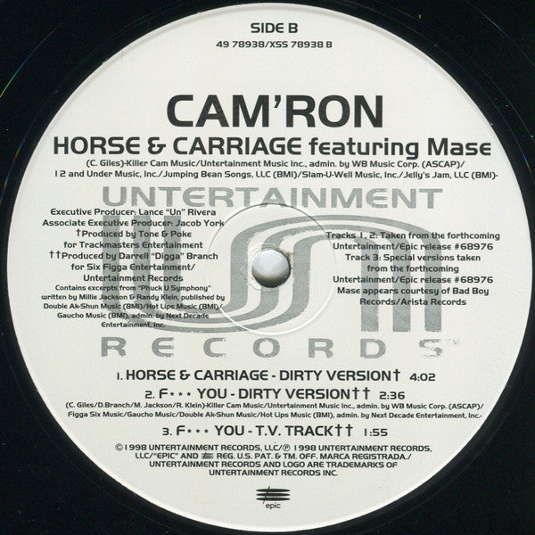 Cam'ron Featuring Mase : Horse & Carriage (12")
