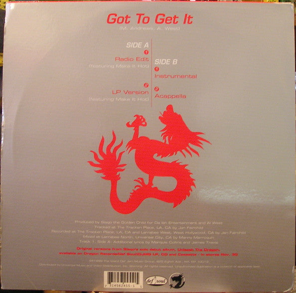 Sisqo : Got To Get It (12")