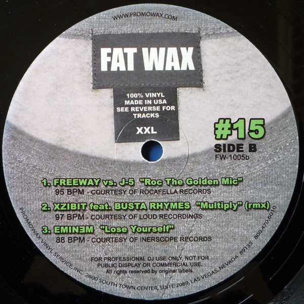 Various : Fat Wax #15 (12", Comp, Promo)