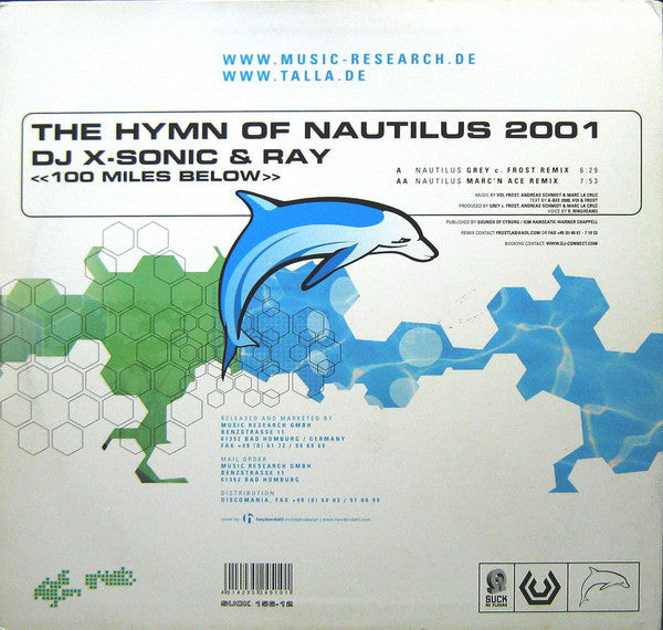 DJ X-Sonic & Ray : The Hymn Of Nautilus 2001 <<100 Miles Below>> (12")