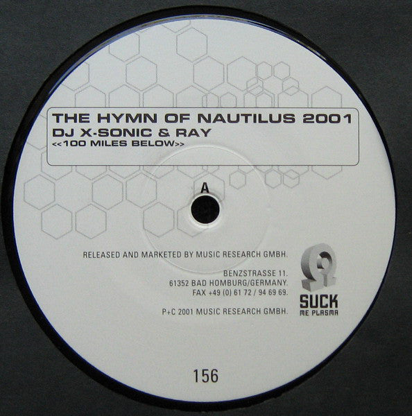 DJ X-Sonic & Ray : The Hymn Of Nautilus 2001 <<100 Miles Below>> (12")