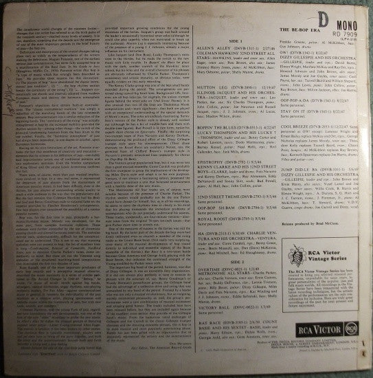 Various : The Be-Bop Era (LP, Comp, Mono)