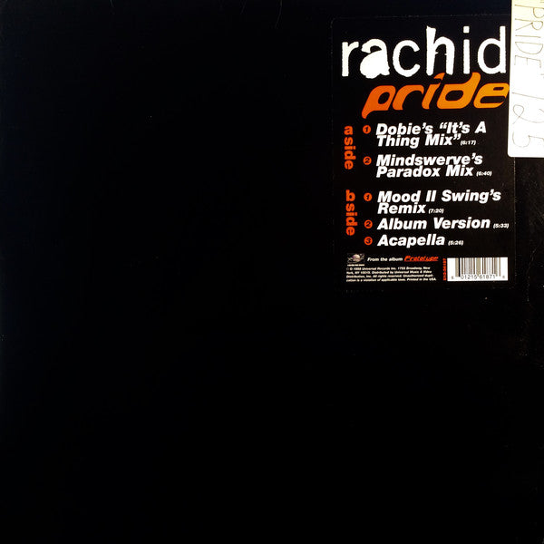 Rachid : Pride (12")