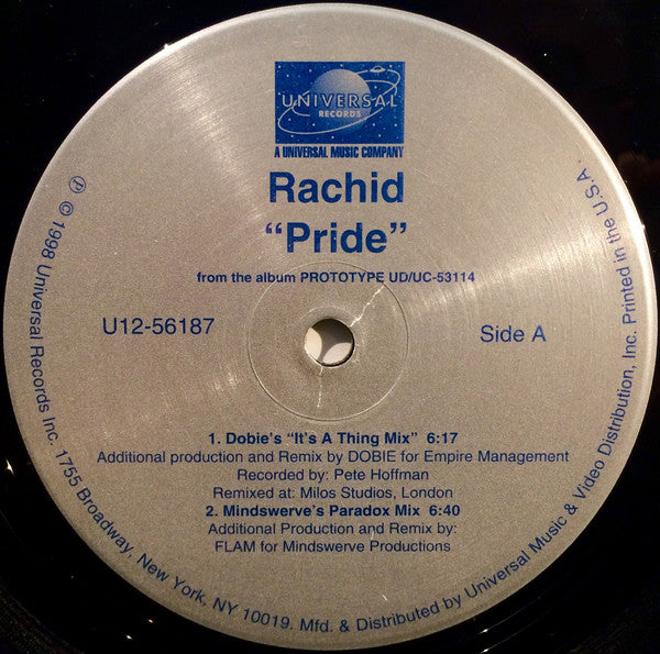 Rachid : Pride (12")