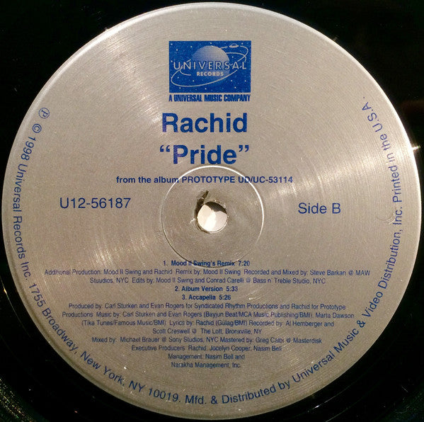 Rachid : Pride (12")