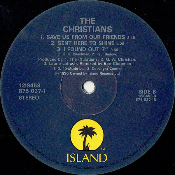 The Christians : I Found Out (12", Single)