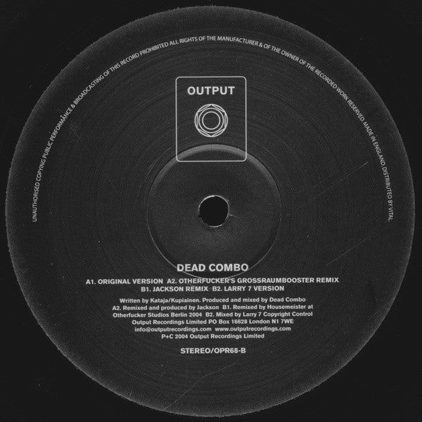 Dead Combo : You Don't Look So Good (12", Single)