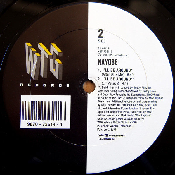 Nayobe : I'll Be Around (12")