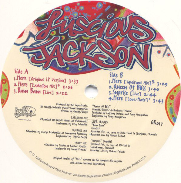 Luscious Jackson : Here (12", Whi)