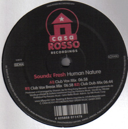 Soundz Fresh : Human Nature (12")