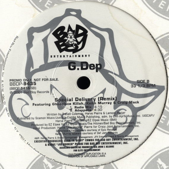 G-Dep : Special Delivery (Remix) (12", Single, Promo)