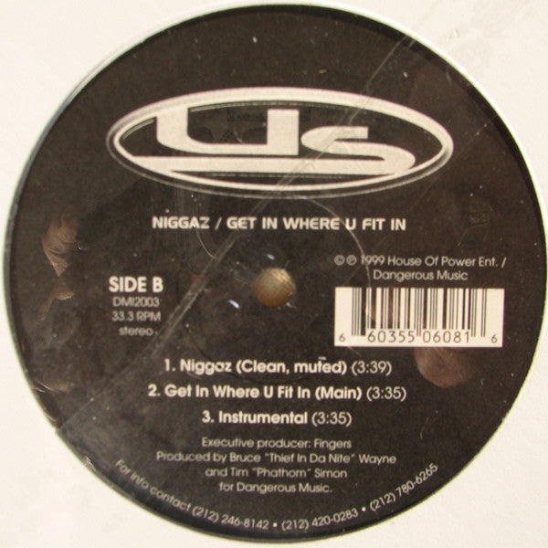 US (11) : Niggaz (The Clean Version) (12", Single)
