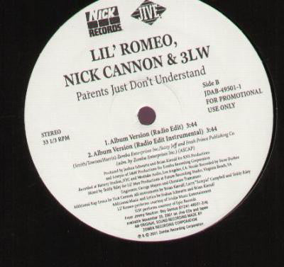 Lil' Romeo, Nick Cannon & 3LW : Parents Just Don't Understand (12", Promo)