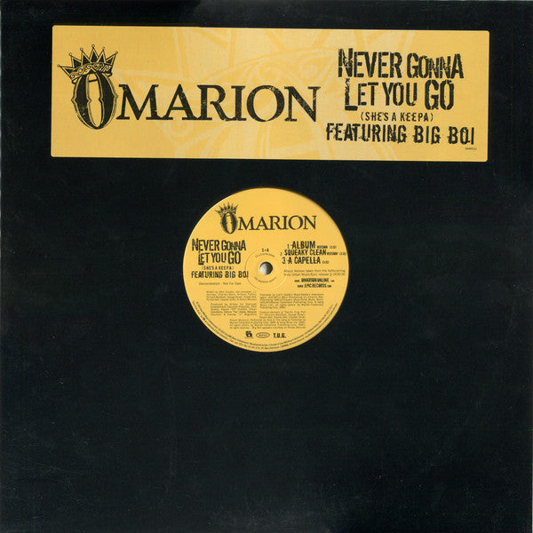 Omarion Featuring Big Boi : Never Gonna Let You Go (She's A Keepa) (12", Promo)