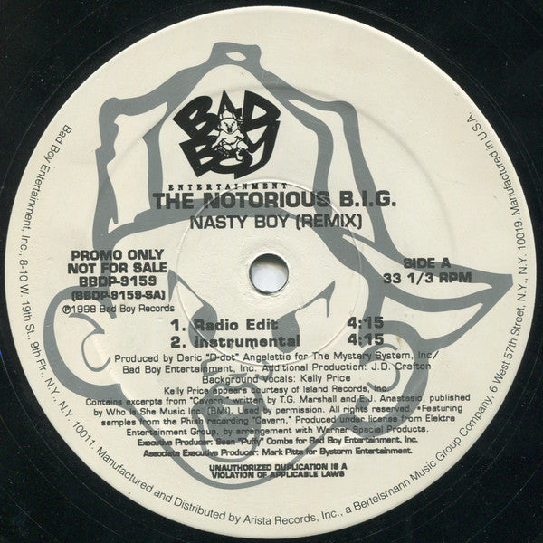 Notorious B.I.G. : Nasty Boy (Remix) (12", Promo)