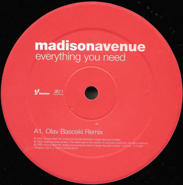 Madison Avenue : Everything You Need (12")