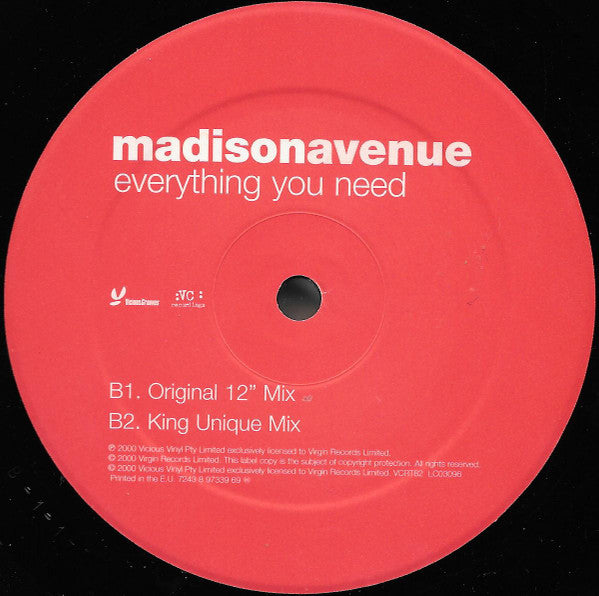 Madison Avenue : Everything You Need (12")