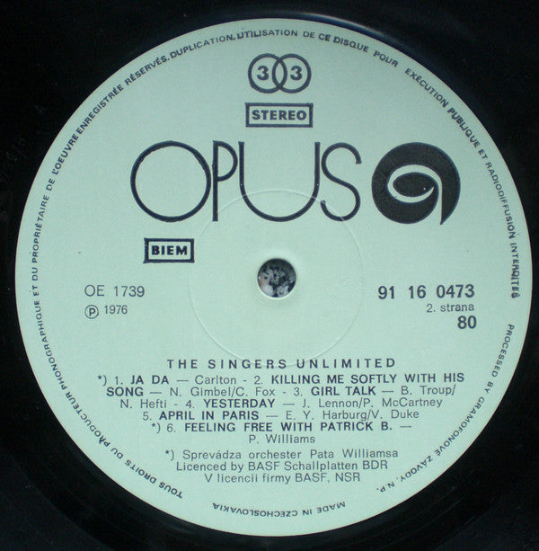 The Singers Unlimited : The Singers Unlimited (LP, Comp)