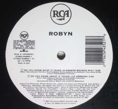 Robyn : Do You Know (What It Takes) (12")