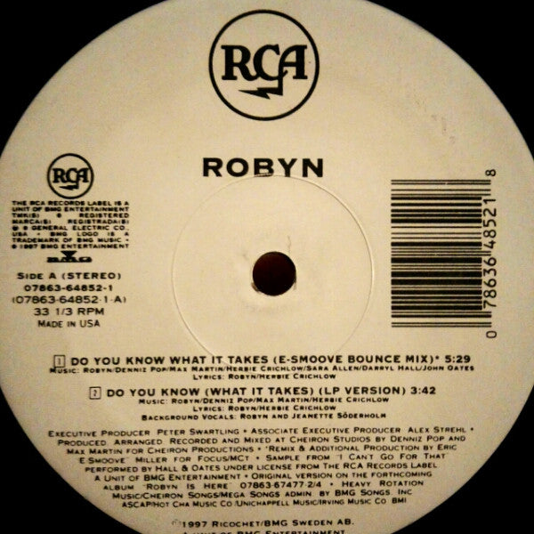 Robyn : Do You Know (What It Takes) (12")