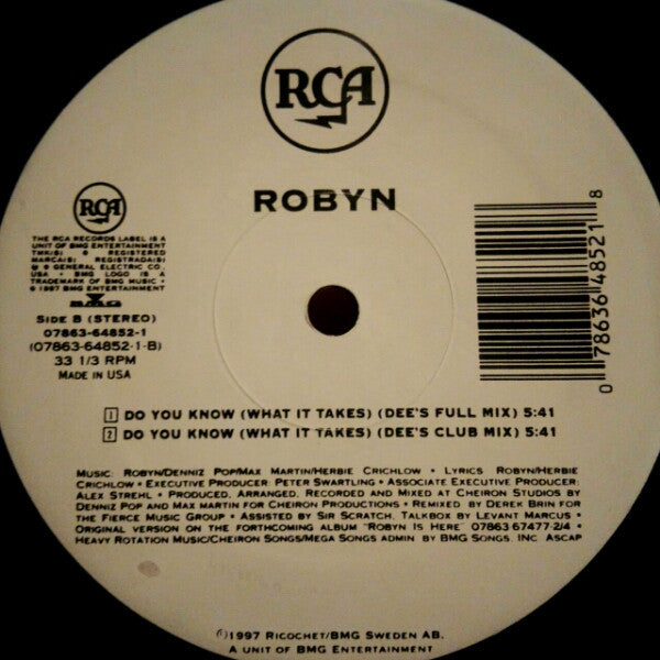Robyn : Do You Know (What It Takes) (12")